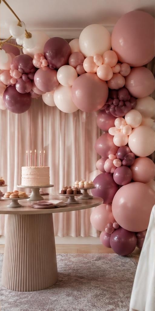 Elegant balloon decoration inspiration